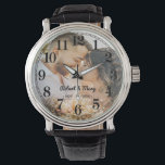 Personalised Monogram Name Custom Photo Watch<br><div class="desc">Personalised  Couple Names Wedding Photo Watch</div>