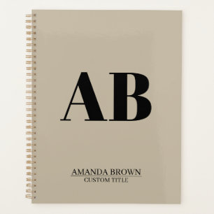 Personalised Monogram Name Custom Planner 2027