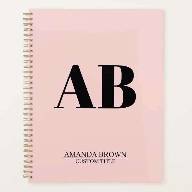 Personalised Monogram Name Custom Planner 2027 (Front)