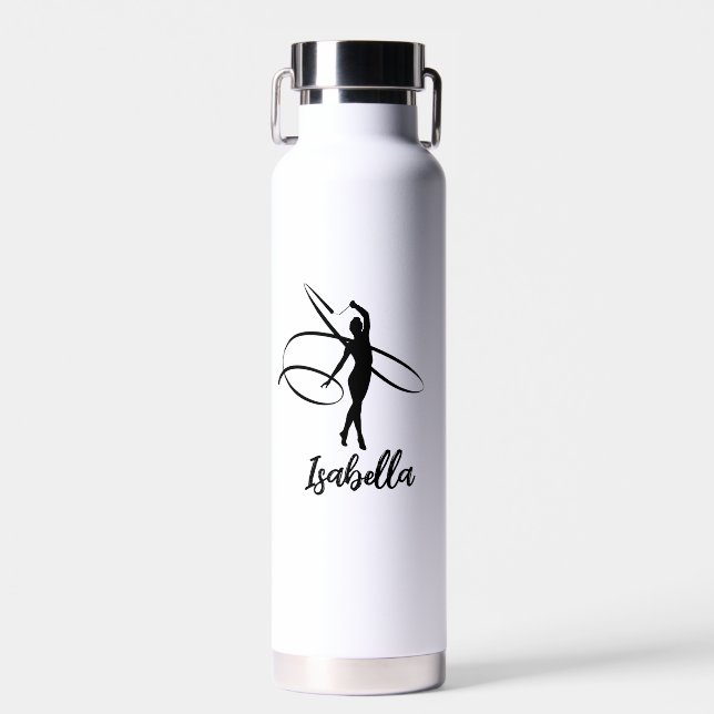 Personalised Monogram Name Gymnast Water Bottle (Front)