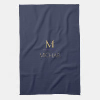 Personalised Monogram | Name Navy & Gold