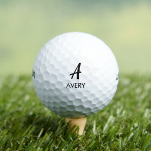 Personalised Monogram Name Typography Golf Balls