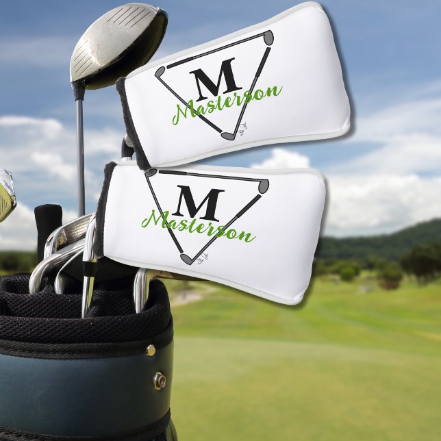Personalised Monogram/Name Unique Golf Clubs Green Golf Head Cover (Creator Uploaded)