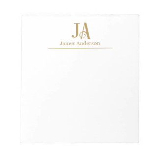 Personalised Monogram Notepad – Office Stationery