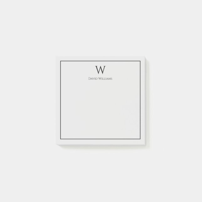 Personalised Monogram Notes (Front)
