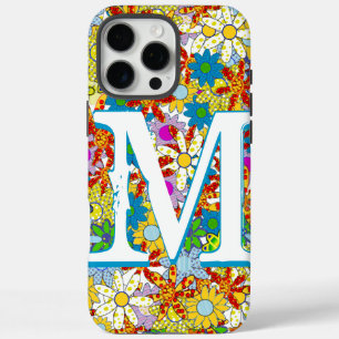 Personalised Monogram or Name Floral Pattern iPhone 16 Pro Max Case