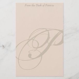 Personalised Monogram P Stationery