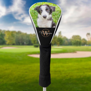 Personalised Monogram Pet Photo Family Dog Golf Head Cover
