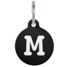 Personalised monogram pet tag for dogs and cats