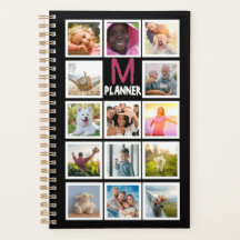 Personalised Monogram Photo Collage Planner - Desi