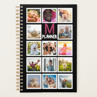Personalised Monogram Photo Collage Planner - Desi