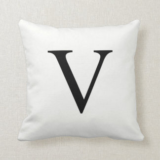 Personalised Monogram Pillow | Initial V