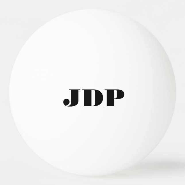 Personalised monogram ping pong balls (Front)