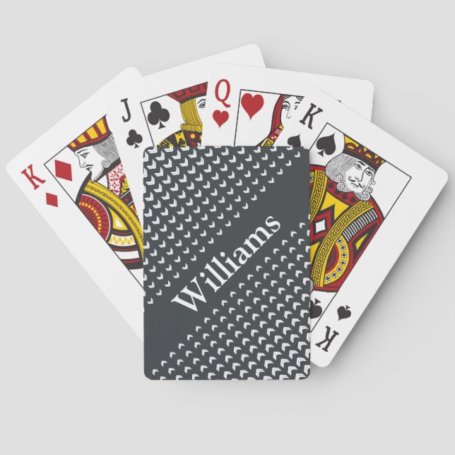 Personalised Monogram Playing Cards (Back)