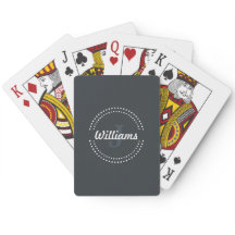 Personalised Monogram Playing Cards