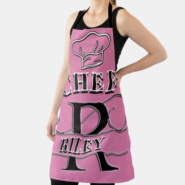Personalised Monogram (R) Apron (Insitu)
