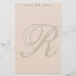 Personalised Monogram R Stationery