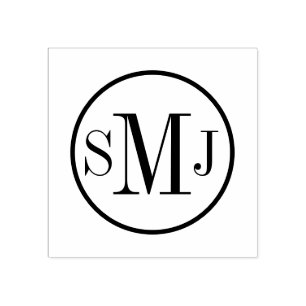 Personalised Monogram Rubber Stamp