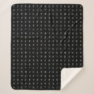 Personalised Monogram & Runic Symbol Blanket
