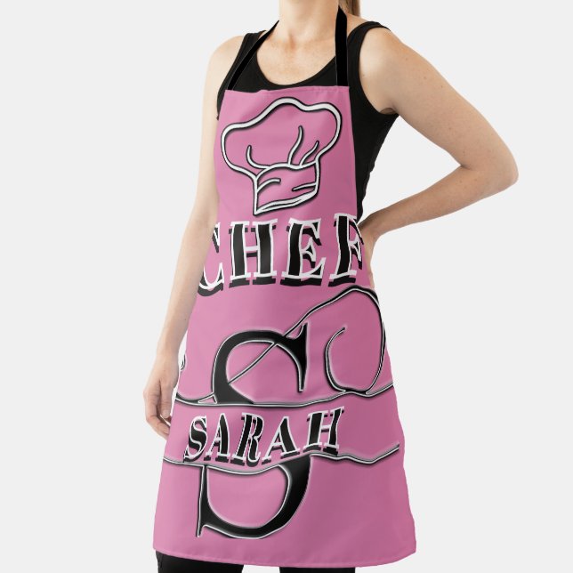 Personalised Monogram (S) Apron (Insitu)