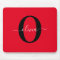 Personalised Monogram Script Name Red Black White