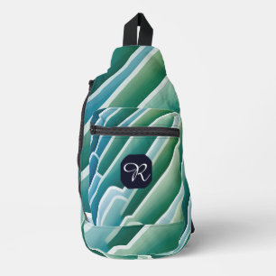 Personalised Monogram Sling Bag – Modern Abstract 