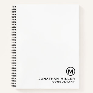 Personalised Monogram Spiral Notebook
