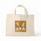 Personalised monogram tote bag | faux gold glitter