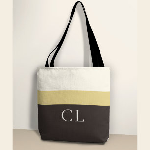 Personalised Monogram Tote -Premium Striped Design Bag