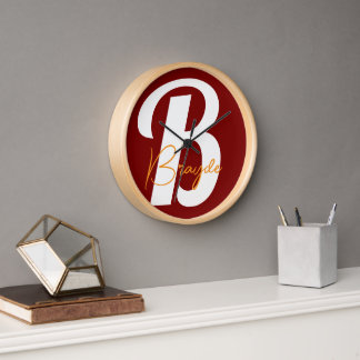 Personalised Monogram Wall Clock