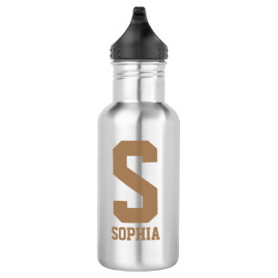 Personalised monogram Water Bottle Sports Gift