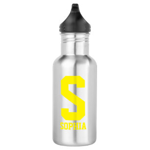 Personalised monogram Water Bottle Sports Gift
