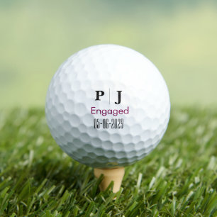 Personalised Monogram Wedding golf Ball