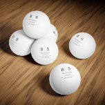 Personalised Monogram Wedding  Ping Pong Ball<br><div class="desc">Add a playful yet personalised touch to your special day with this Personalised Monogram Wedding Ping Pong Ball. Featuring your custom monogram and wedding date, it’s perfect for wedding games, party favours, or unique keepsakes. Designed for both fun and elegance, this ping pong ball adds charm to rehearsal dinners, receptions,...</div>