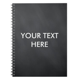 Personalised Monogrammed Black Chalkboard Notebook