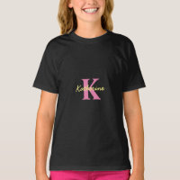 Personalised Monogrammed Black Modern