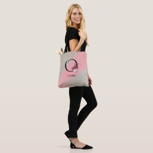 Personalised Monogrammed Customised Letter O Name Tote Bag