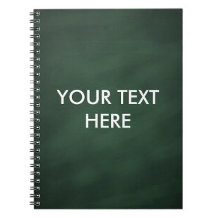 Personalised Monogrammed Green Chalkboard Notebook
