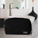 Personalised Monogrammed Groomsmen Gift Black Dopp Kit<br><div class="desc">Surprise your groomsmen with a thoughtful and stylish gift they'll love - our Personalised Monogrammed Black Dopp Kit! Perfect for storing all their grooming essentials,  this sleek kit can be customised with their initials for a special touch.</div>