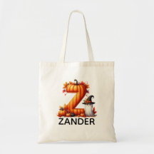 Personalised Monogrammed Halloween Tote Bag
