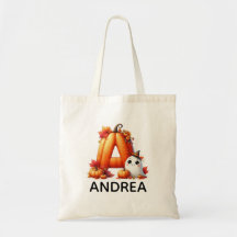 Personalised Monogrammed Halloween Tote Bag
