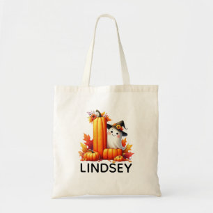 Personalised Monogrammed Halloween Tote Bag