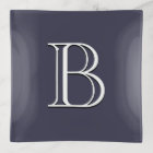 Personalised Monogrammed Initial Dark Blue White