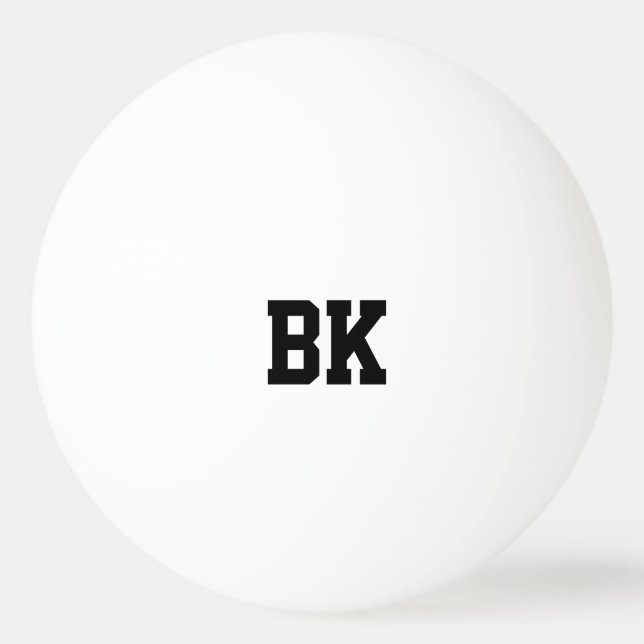 Personalised monogrammed initial ping pong balls (Front)