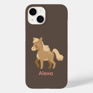 Personalised Monogrammed Pony Horse Girl  Case-Mate iPhone 14 Case