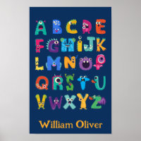 Personalised Monster ABC Silly Alphabet Monsters