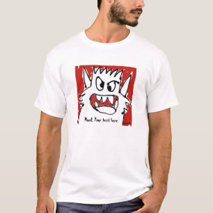 Personalised Monster Mood Cartoon T+Shirt T-Shirt