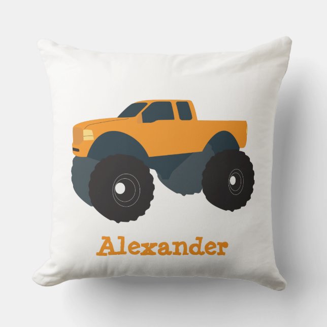Personalised Monster Truck Vehicle Cushion (Front)