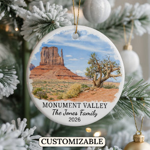 Personalised Monument Valley Navajo Tribal Park Ceramic Ornament