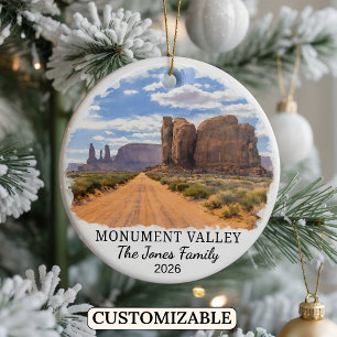 Personalised Monument Valley Navajo Tribal Park Ceramic Ornament